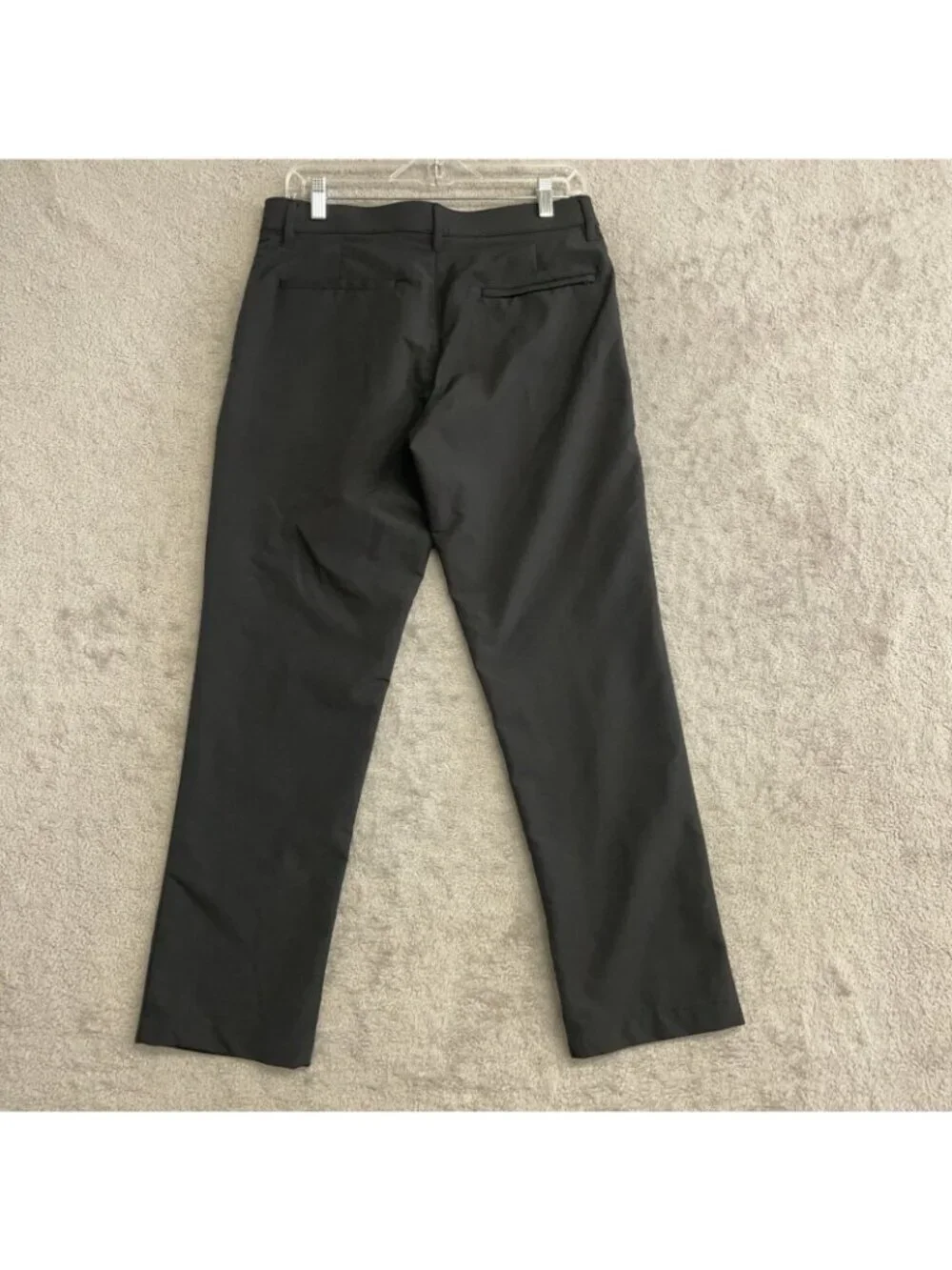 Banana Republic Men's 30x30 Black Flat Front Tech Pants 100% Polyester M1001